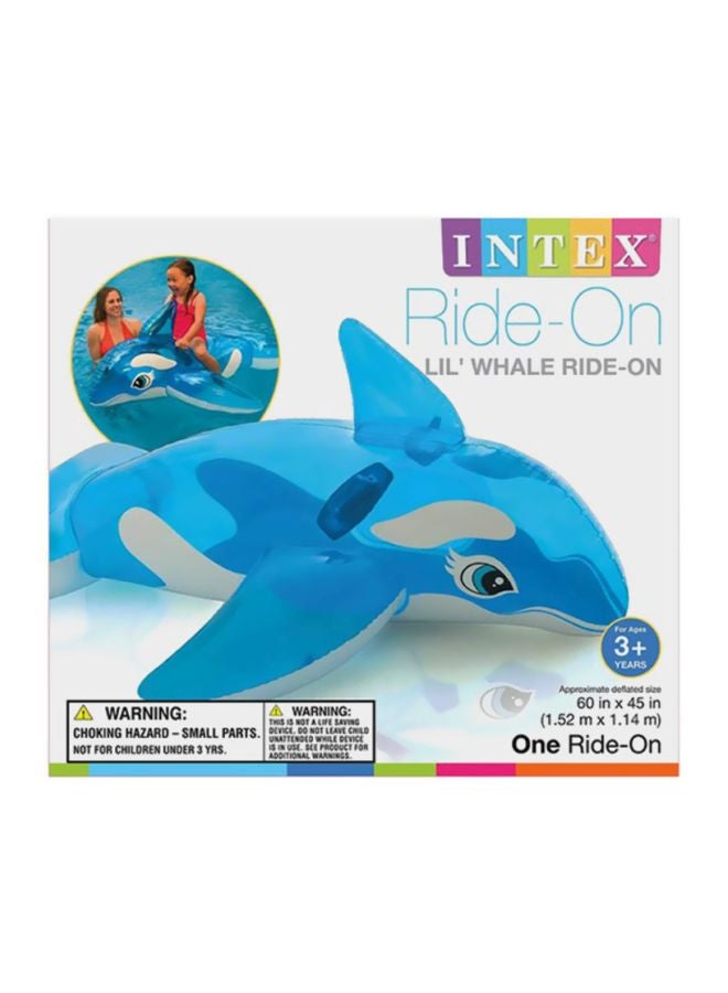 INTEX Little Whale Ride On Pool Floats 152x114cm - Image 3