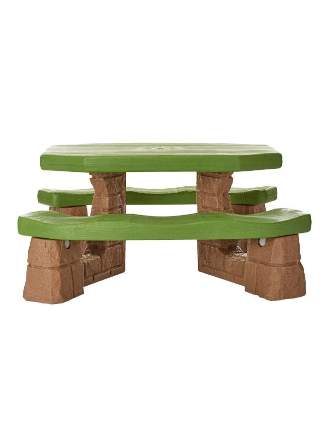 Step2 Naturally Playful Picnic Table with Umbrella 113.7 x 65.4 x 29.2cm  - Image 2