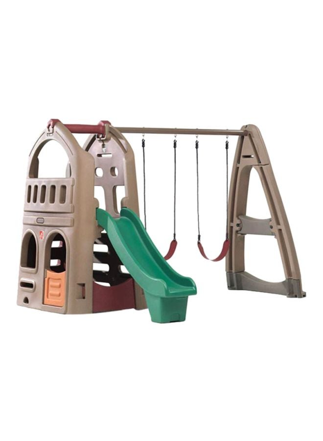 Step2 - Naturally Playful Playhouse Climber & Swing Extension 190.5 x 279.4 x 292cm - Image 1