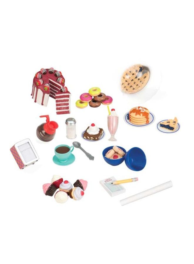 Our Generation 75-Piece Bite To Eat Retro Diner Set 18x27x18inch  - Image 2