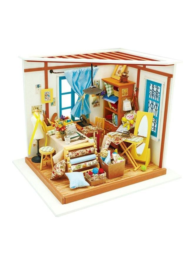Sharpdo DIY Mini Tailor’s Shop Dollhouse Kit 225x185x190cm - Image 1