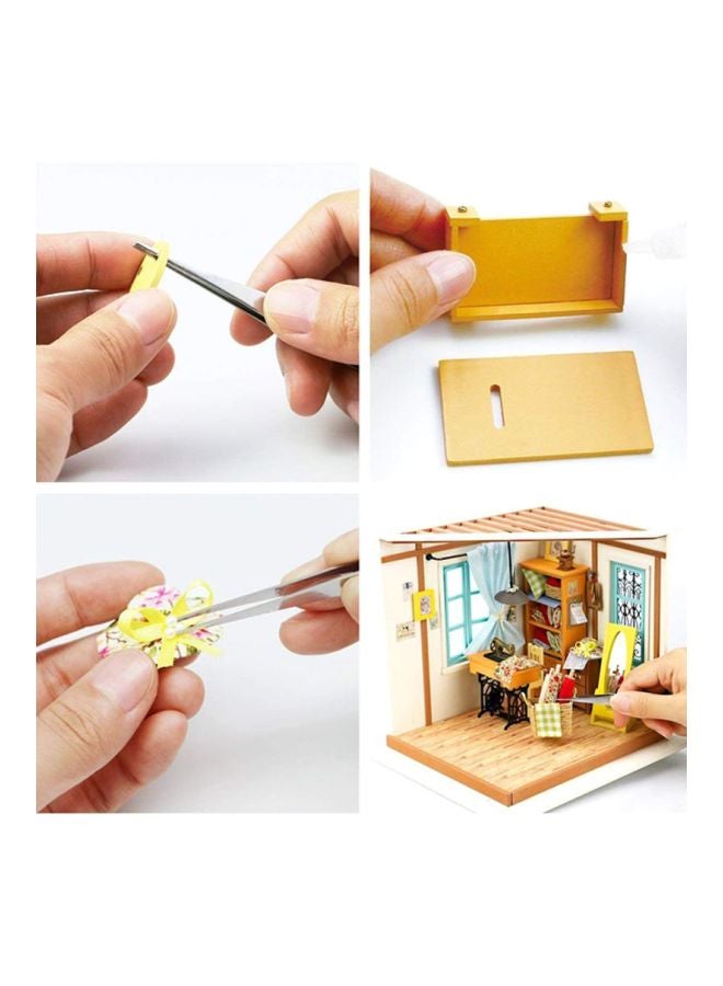 Sharpdo DIY Mini Tailor’s Shop Dollhouse Kit 225x185x190cm - Image 2