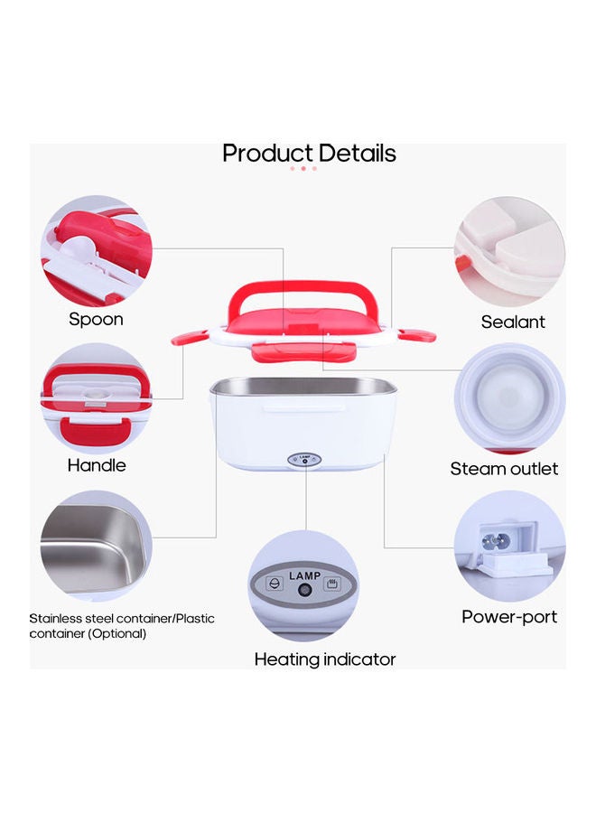 Multi-Functional Electric Heating Lunch Box With Removable Container Multicolour 23.8x10.8cm - Image 4