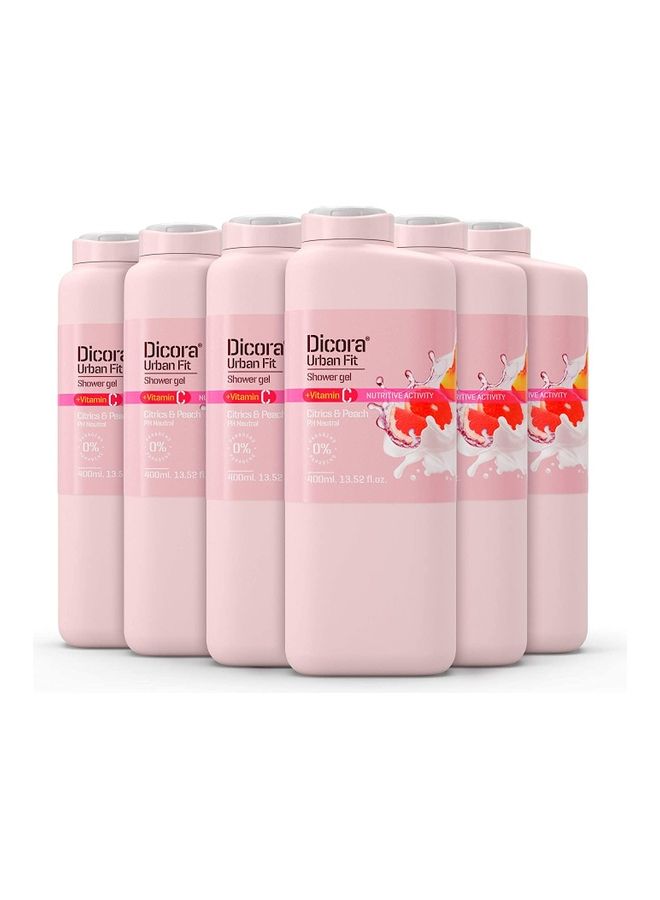 Dicora Urban Fit 6-Piece Of  Shower Gel Set Pink 400ml - Image 1