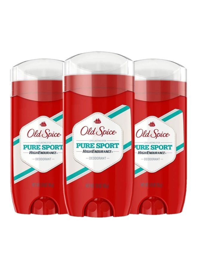 Old Spice Pure Sport High Endurance Deodorant, Pack Of 3 85grams  - Image 1