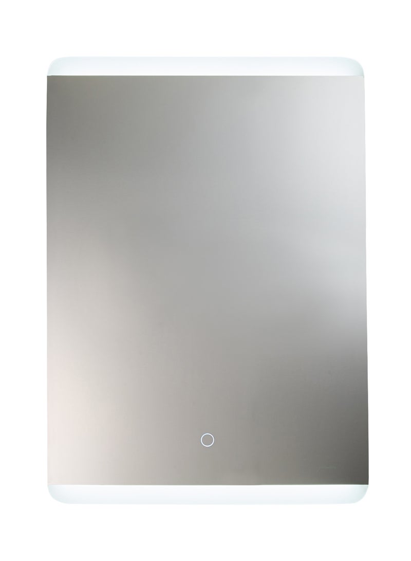 fashionhome Single Touch Key Square Shape LED Bathroom Mirror Transparent 500 x 700 x 30mm  - Image 1