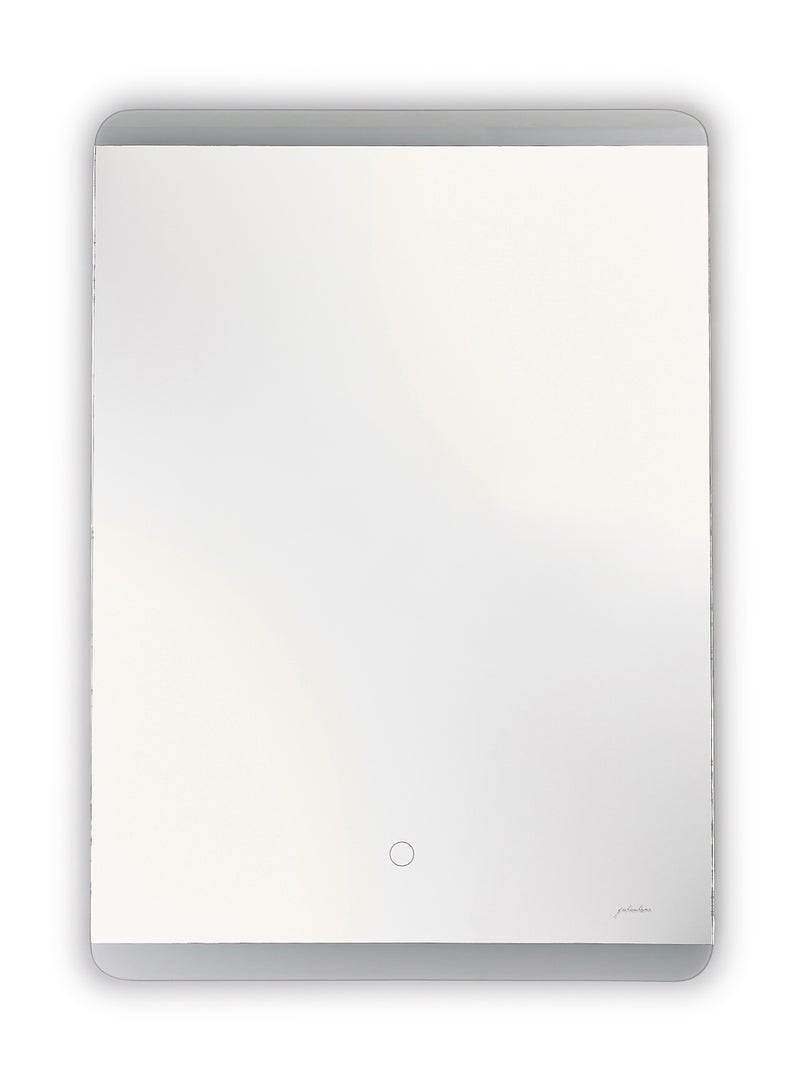 fashionhome Single Touch Key Square Shape LED Bathroom Mirror Transparent 500 x 700 x 30mm  - Image 2