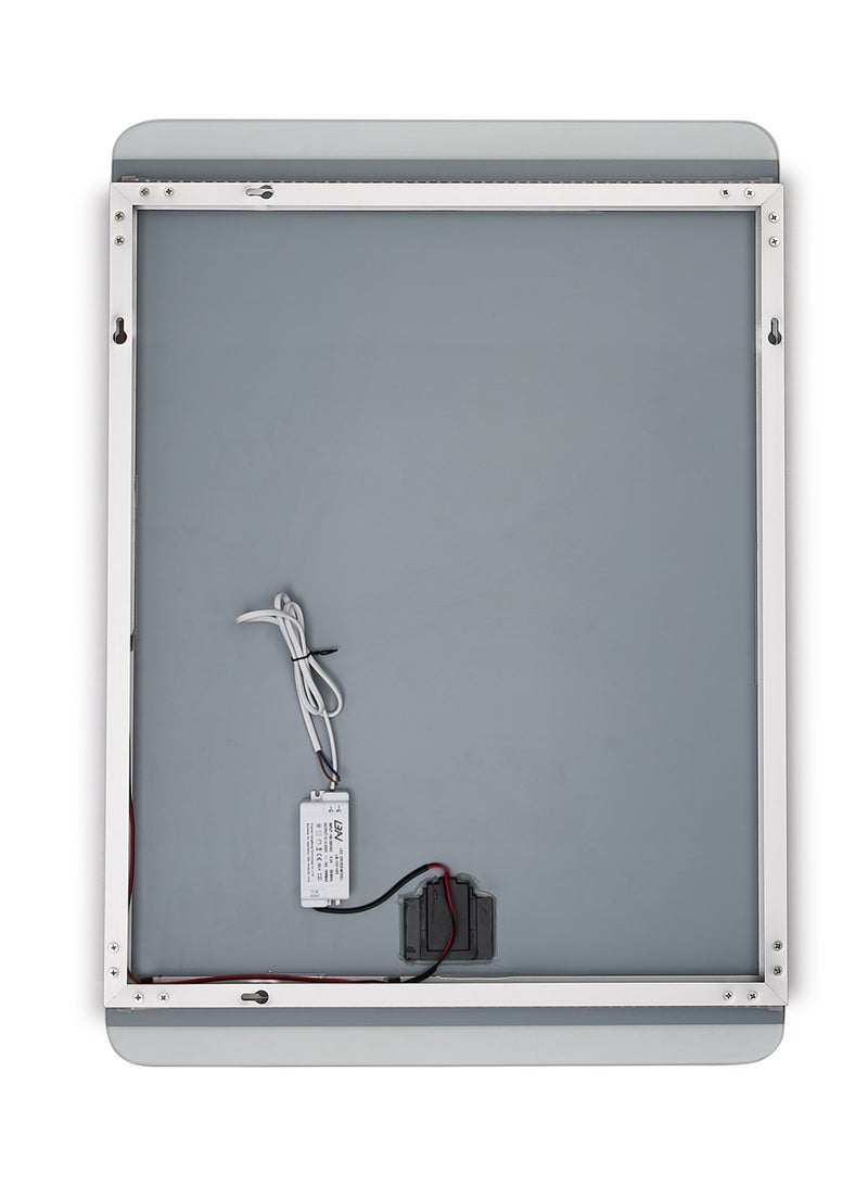 fashionhome Single Touch Key Square Shape LED Bathroom Mirror Transparent 500 x 700 x 30mm  - Image 3