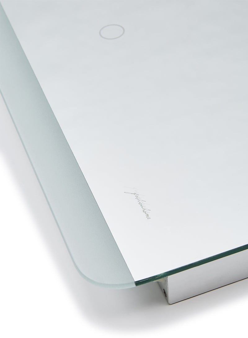 fashionhome Single Touch Key Square Shape LED Bathroom Mirror Transparent 500 x 700 x 30mm  - Image 4