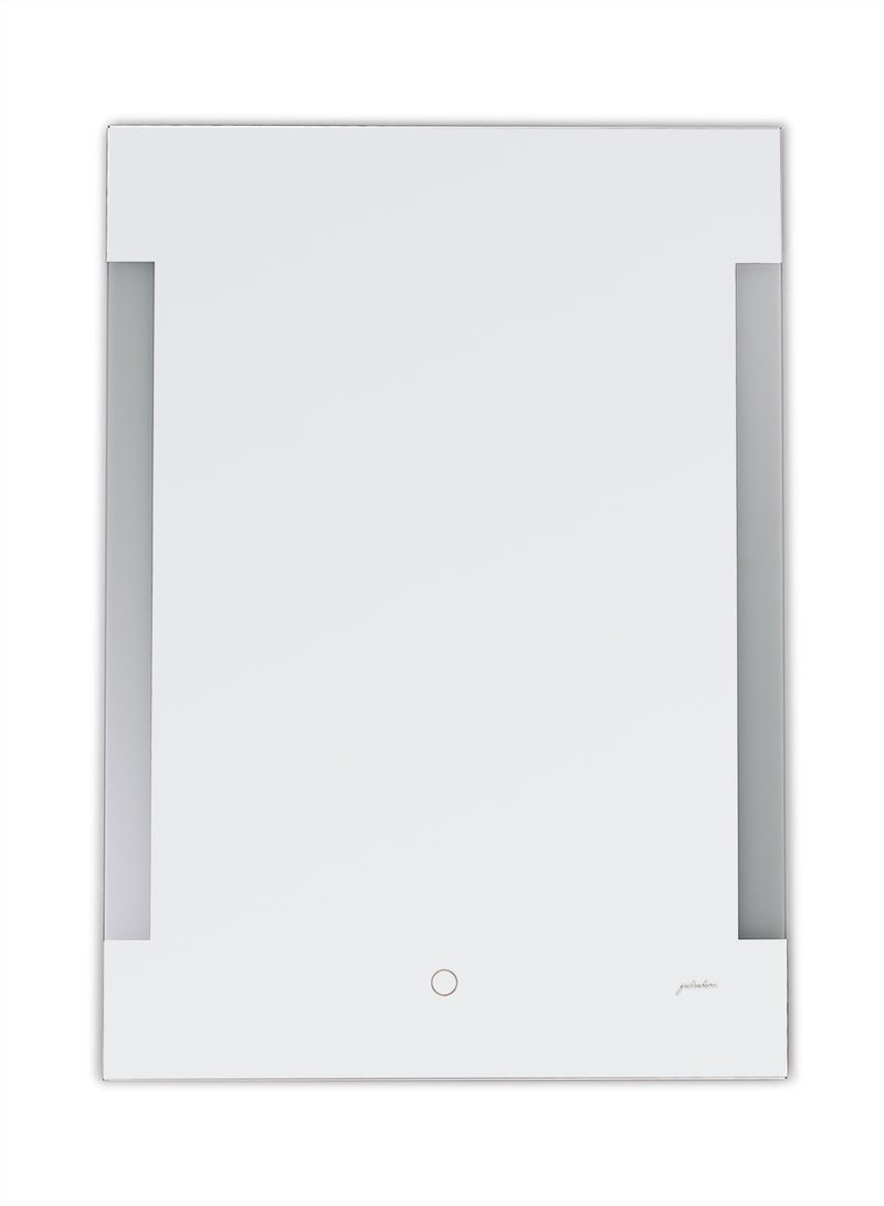 fashionhome Single Touch Key Boxy Shape LED Bathroom Mirror Transparent 500 x 700 x 30mm  - Image 2