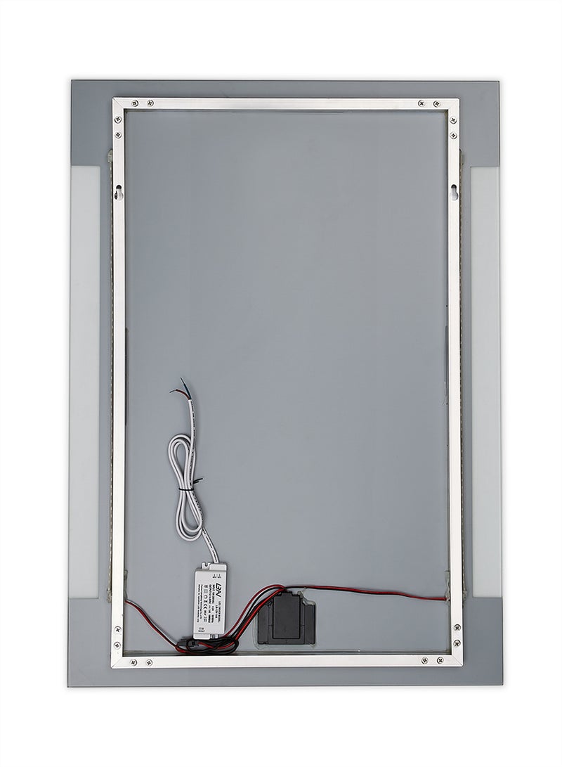 fashionhome Single Touch Key Boxy Shape LED Bathroom Mirror Transparent 500 x 700 x 30mm  - Image 3