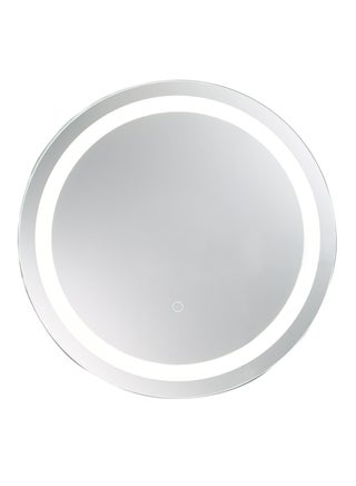 Single Touch Key Circle Shape LED Bathroom Mirror Transparent 600 x 6000 x 30mm - v1608230419/N42553198A_1