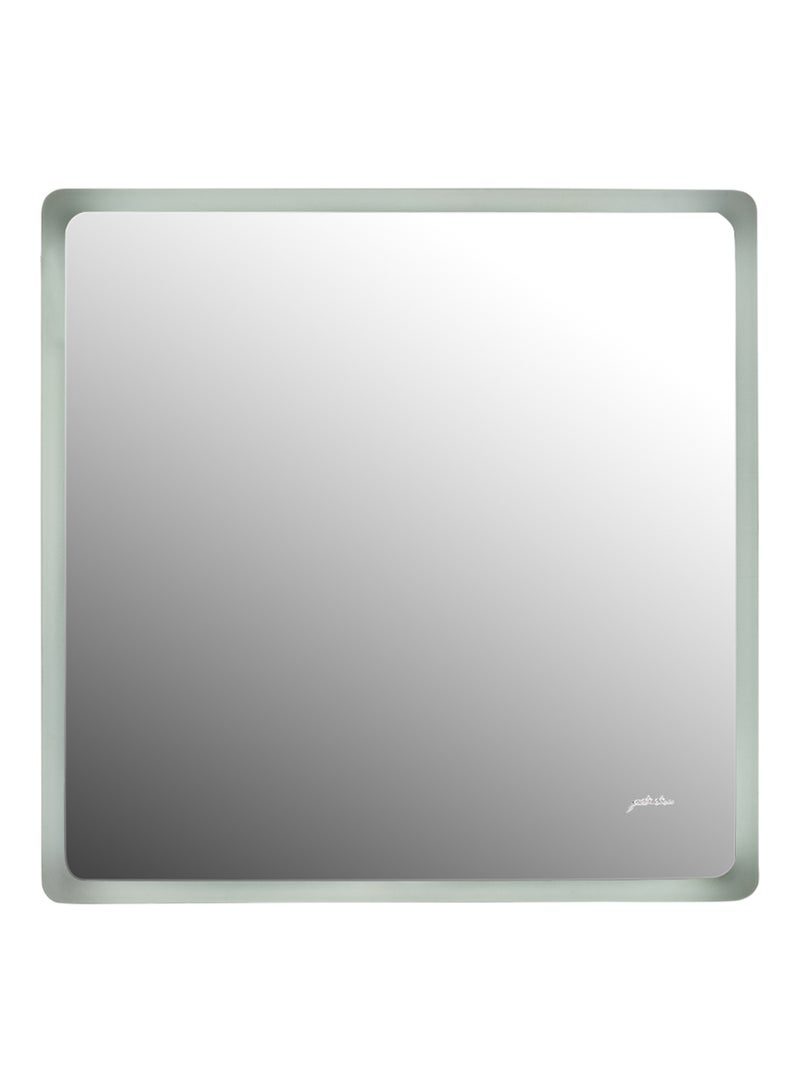 fashionhome Multi Touch Key Square Shape LED Bathroom Mirror Transparent 600 x 6000 x 30mm  - Image 1