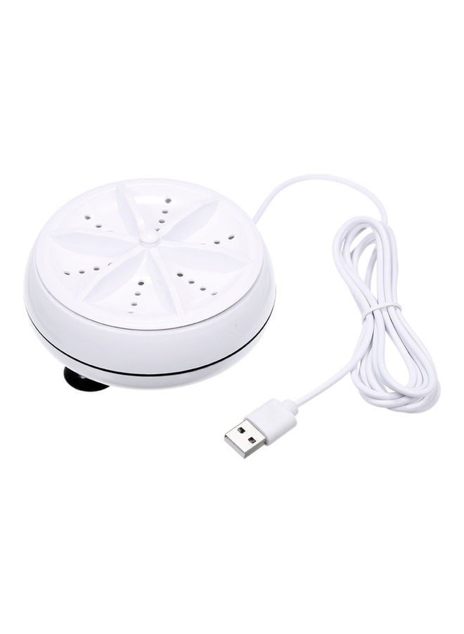 Mini USB Ultrasonic Washing Machine White 16.50 x 6 x 13cm - Image 1