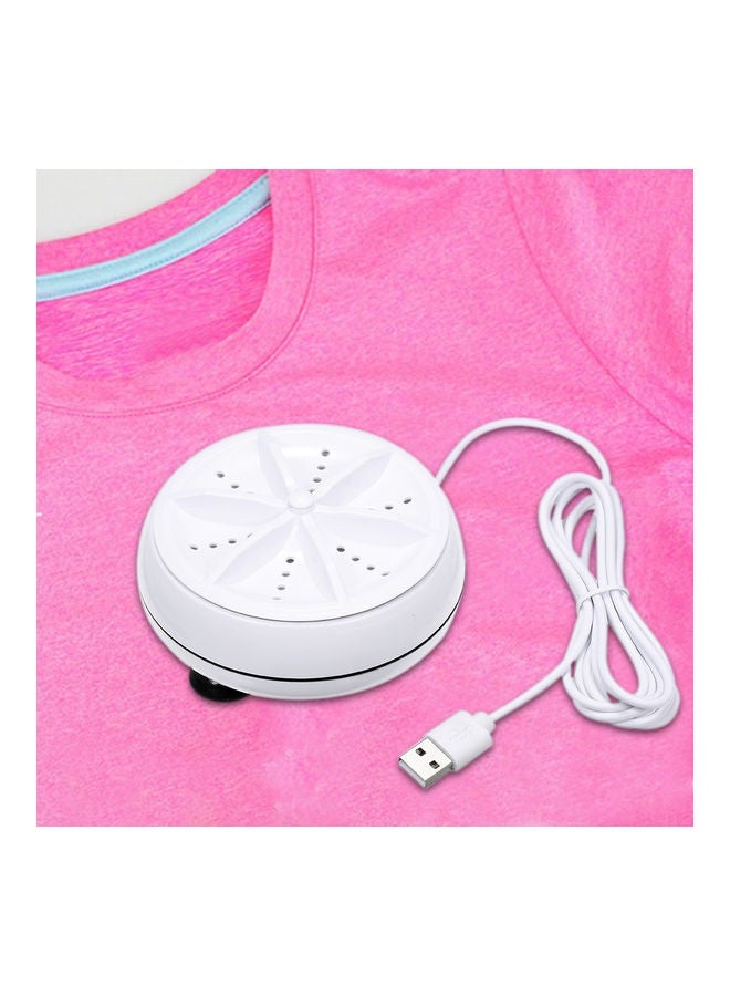 Mini USB Ultrasonic Washing Machine White 16.50 x 6 x 13cm - Image 2