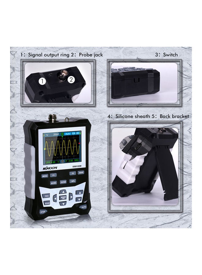 KKmoon DS0120M 320x240 TFT Colour Screen Digital Oscilloscope Multicolour 19 x 4.50 x 14cm  - Image 5
