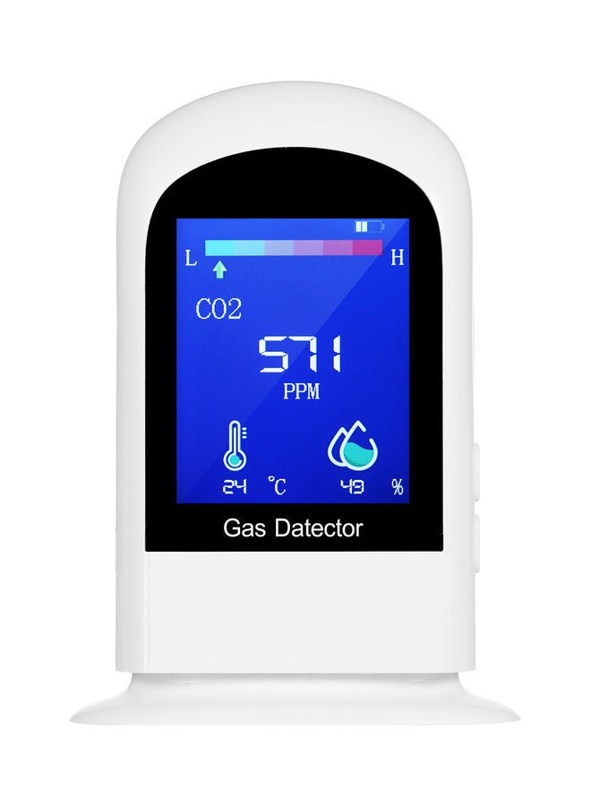 Rechargeable Carbon Dioxide Detector White - Image 1