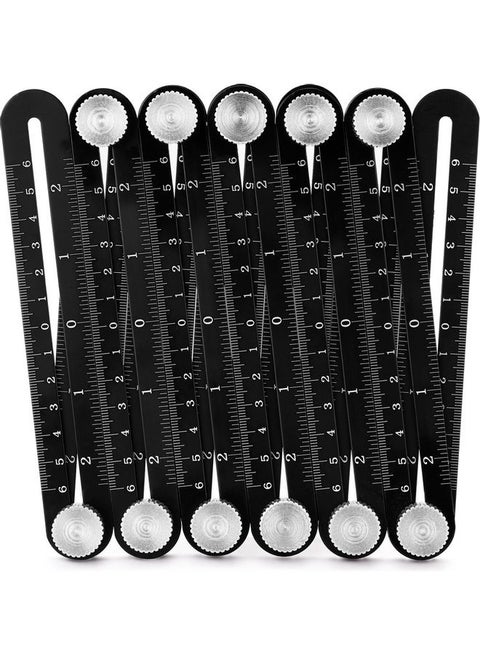 12-Fold Multi Angle Measuring Ruler Black