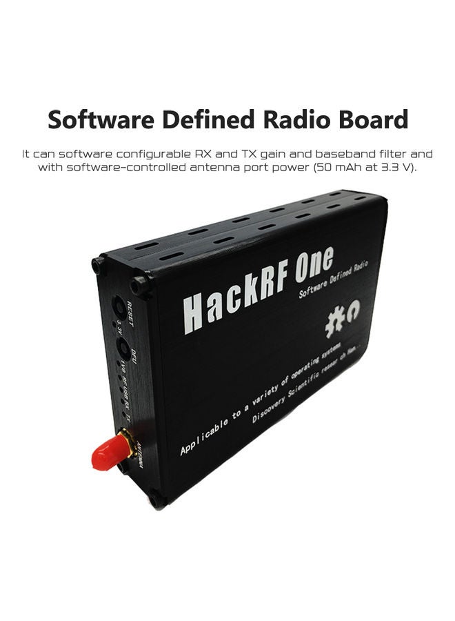 Generic - HackRF One 1 MHz - 6 GHz SDR Platform Software Defined Radio Development Board Black 20 x 4 x 12cm - Image 1