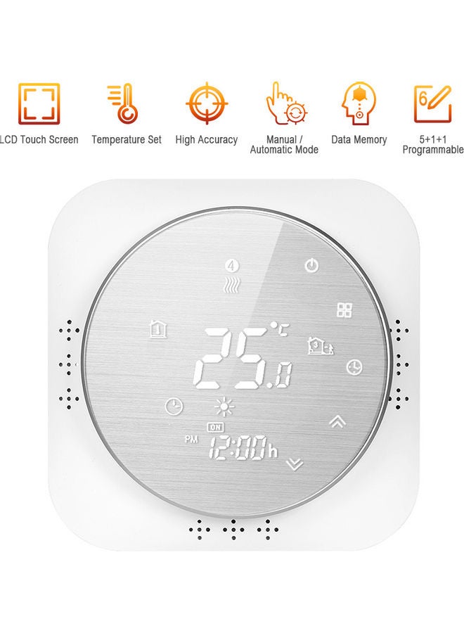 Programmable Thermostat Silver 14.70 x 4.10 x 14.50cm - Image 2