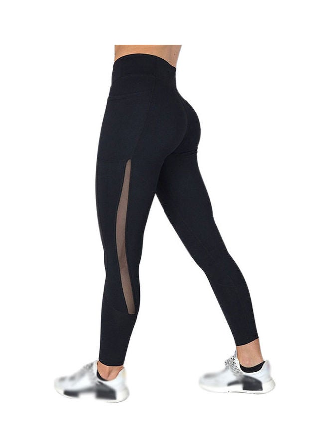 Moisture Absorption Sweat Yoga Pants Black  - Image 2