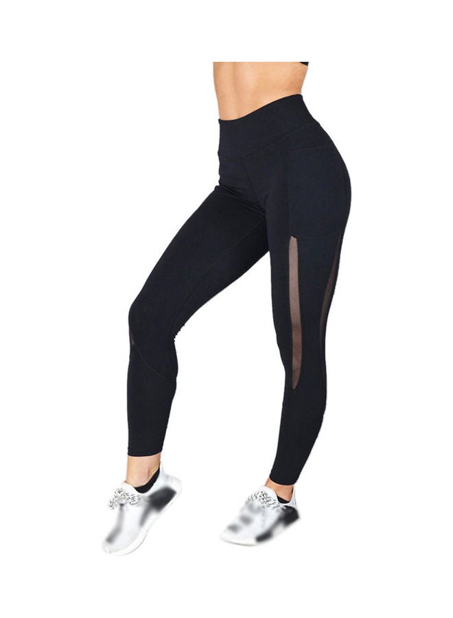 Moisture Absorption Sweat Yoga Pants Black  - Image 1