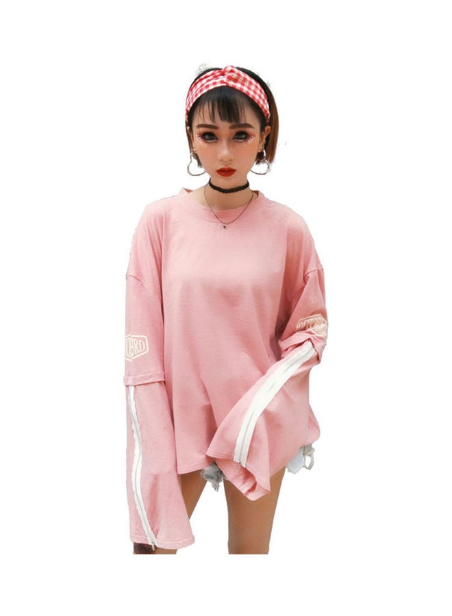 تيشيرت بتصميم هاراجوكو فريد وسميك وردي - Image 1