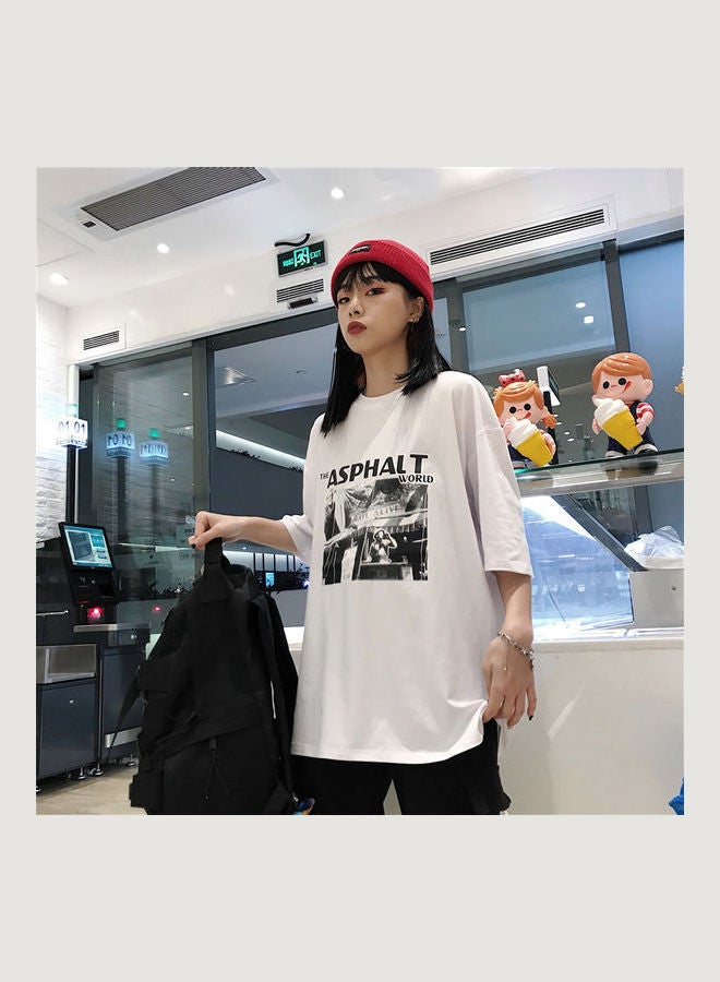 Hip Hop Printed T-Shirt White
