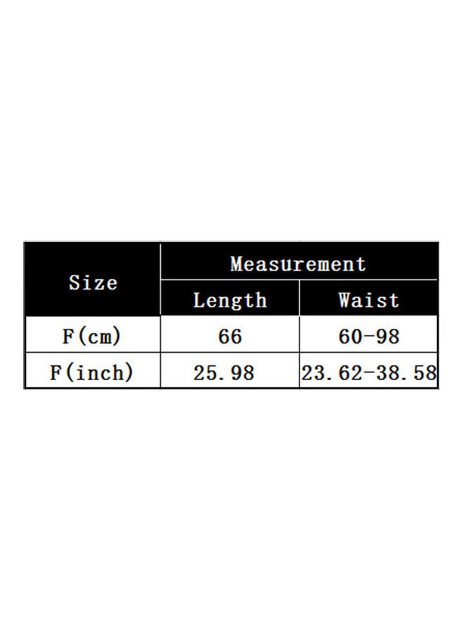 Generic - Single Pocket Pleated Elastic Waist Cotton Summer A-line Skirt Yellow - Image 1