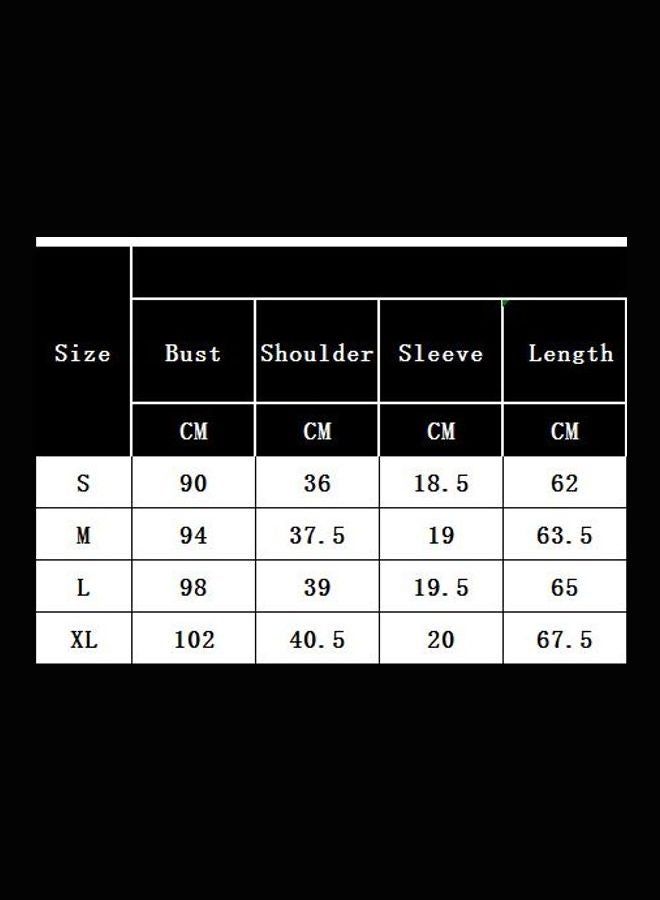 V-neckline Short Lace Sleeve Shirt Tops Blouse Black - Image 5