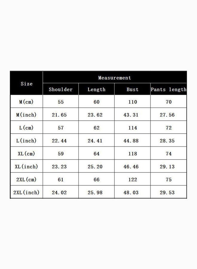 3-Piece Summer Pajama Suit Short Sleeve Tops Seventh Pants Loose Home Wear And Cloth Bag Blue - Image 2