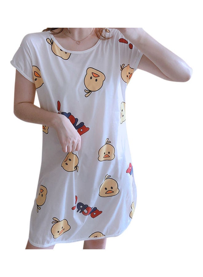 Summer Short Sleeved Double Sided Printed Nightwear Multicolor - Image 1