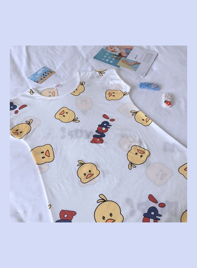 Summer Short Sleeved Double Sided Printed Nightwear Multicolor - Image 5