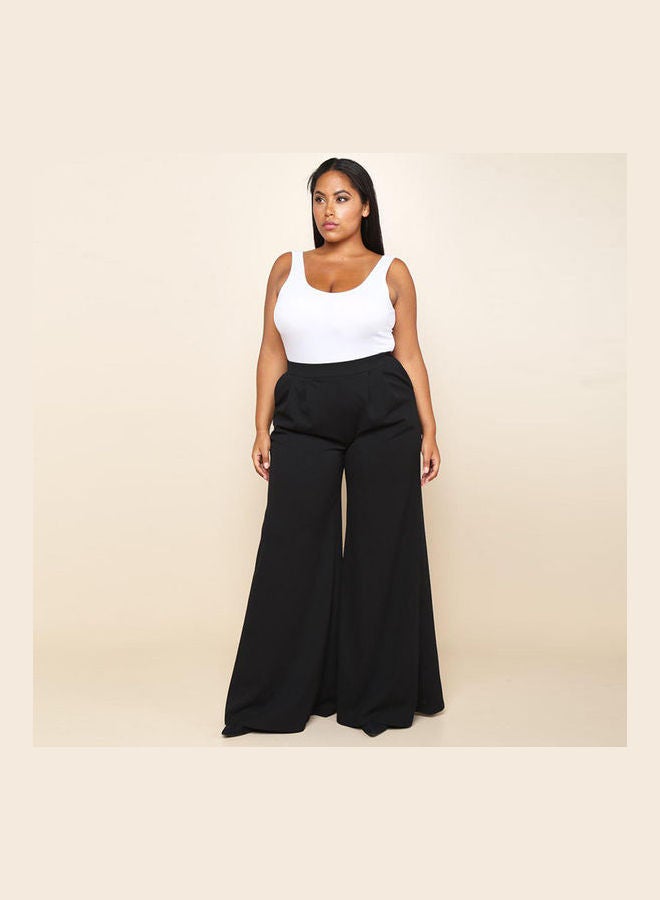 Wide-legged Trousers black - Image 1