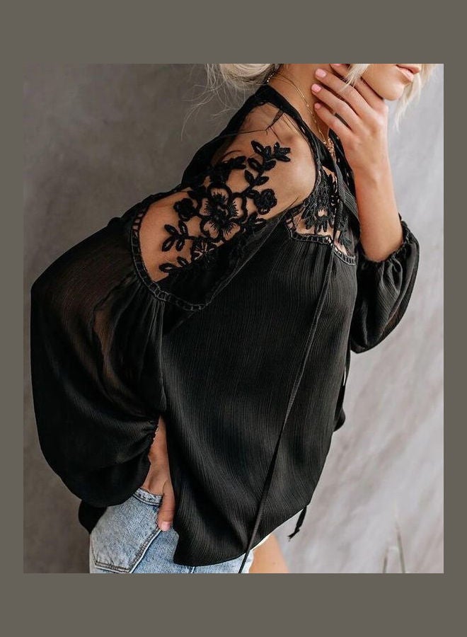 Long Sleeve Casual Top white - Image 2