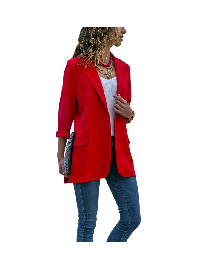 Generic - Long Sleeve Matching Suit Coat red - Image 1