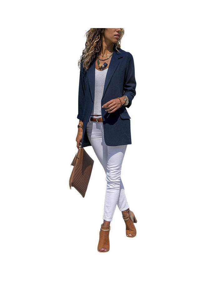 Long Sleeve Suit Coat Sapphire blue - Image 1
