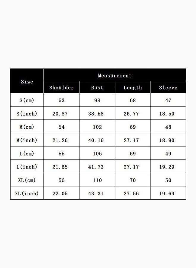 بلوزة بأكمام طويلة مزينة بطبعة مخططة فضفاضة أزرق - Image 2