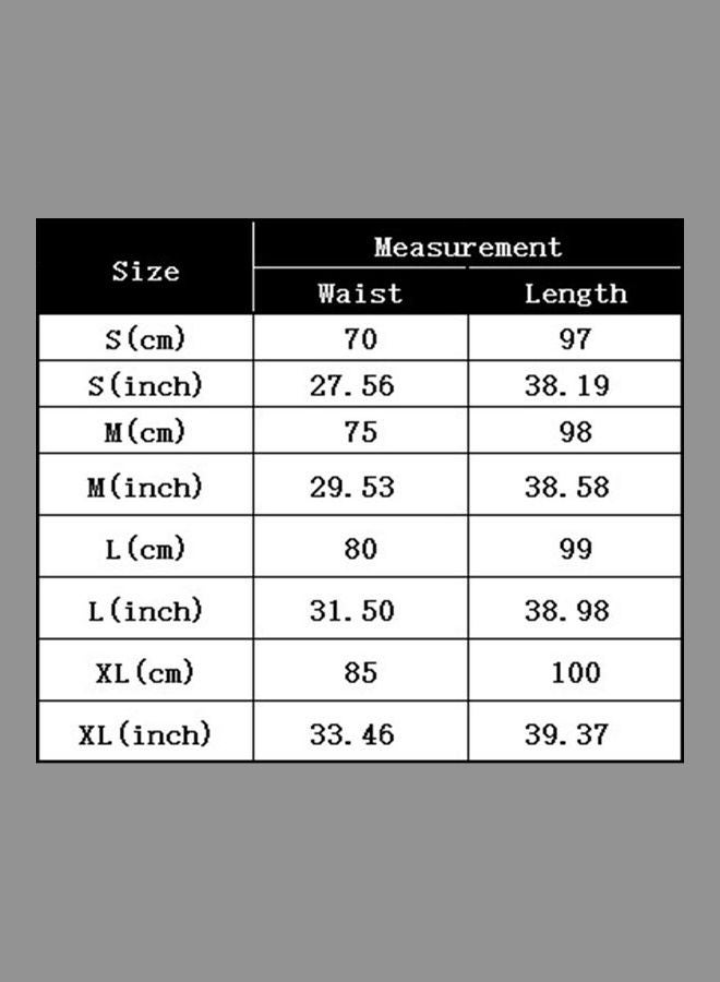 Fashionable OL High Waist Maxi Pleated Flared Skirt Grey - Image 2