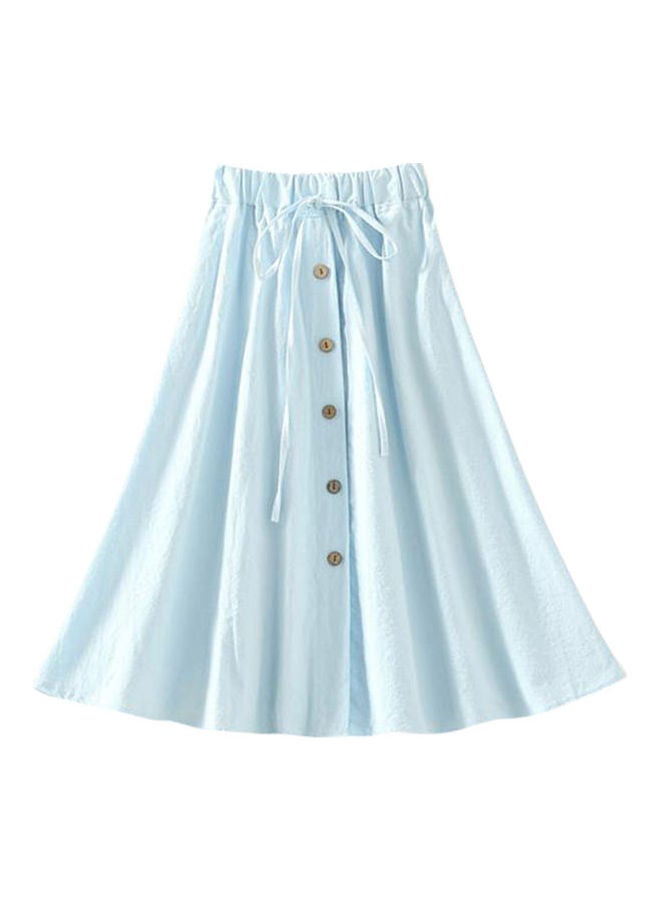 Generic - Elastic High Waist Skirt Sky Blue - Image 1