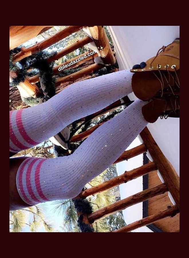 3-Stripes Long Tube Cotton Over The Knee Socks Multicolor - Image 1