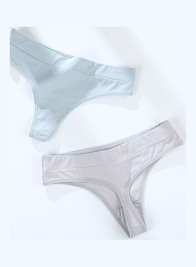 Generic - Cotton G-string Seamless High Elasticity Underwear Briefs Dark Green - Image 1
