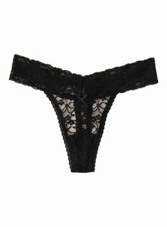 Generic G-string Briefs Seamless Low Waist Underwear Erotic Panties Black  - Image 1