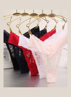 Generic G-string Seamless Low Waist Underwear Briefs Red  - Image 4