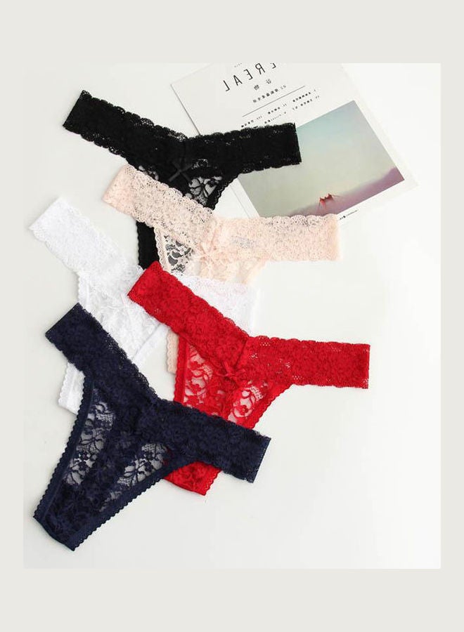 G-string Seamless Low Waist Underwear Briefs Red