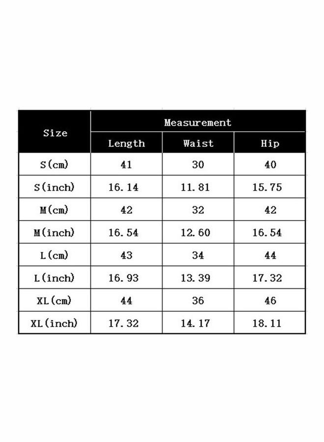Yoga Pants Half Length Tights Shorts For Sports Red  - Image 2