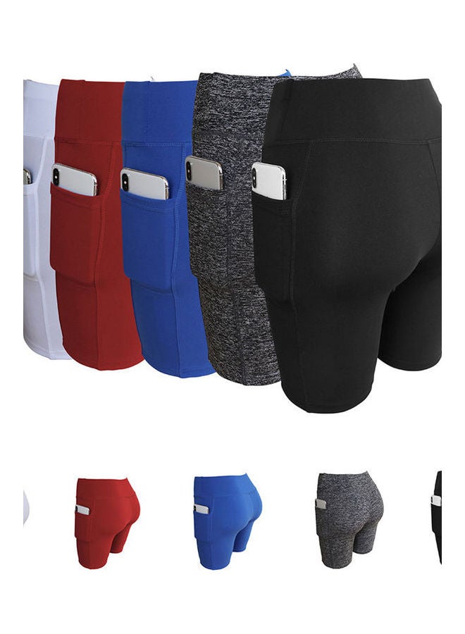 Yoga Half-length Tights Shorts Black  - Image 3