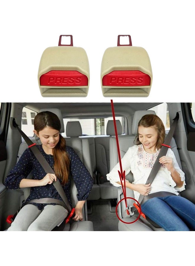 مجموعة إبزيم قفل لحزام الأمان للسيارة مكون من قطعتين