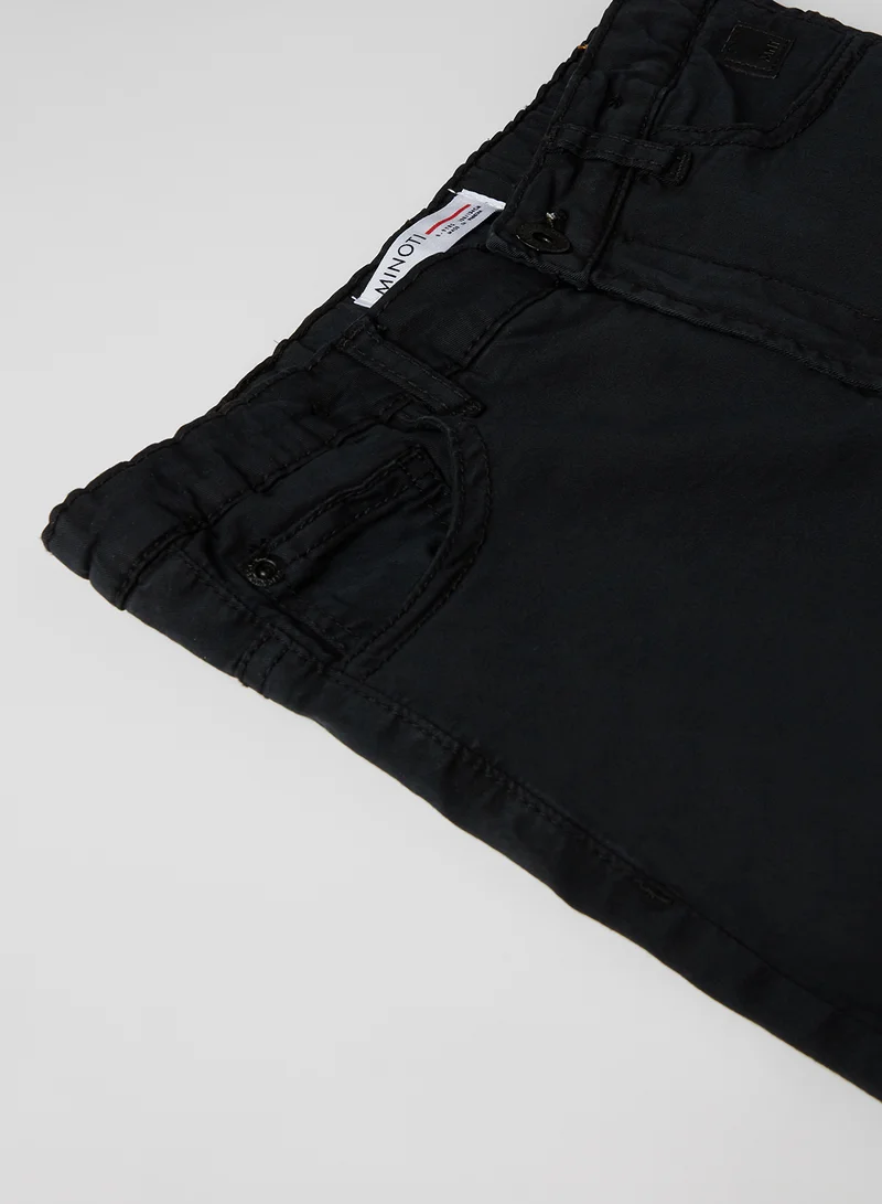 MINOTI Teen Solid Chinos Black