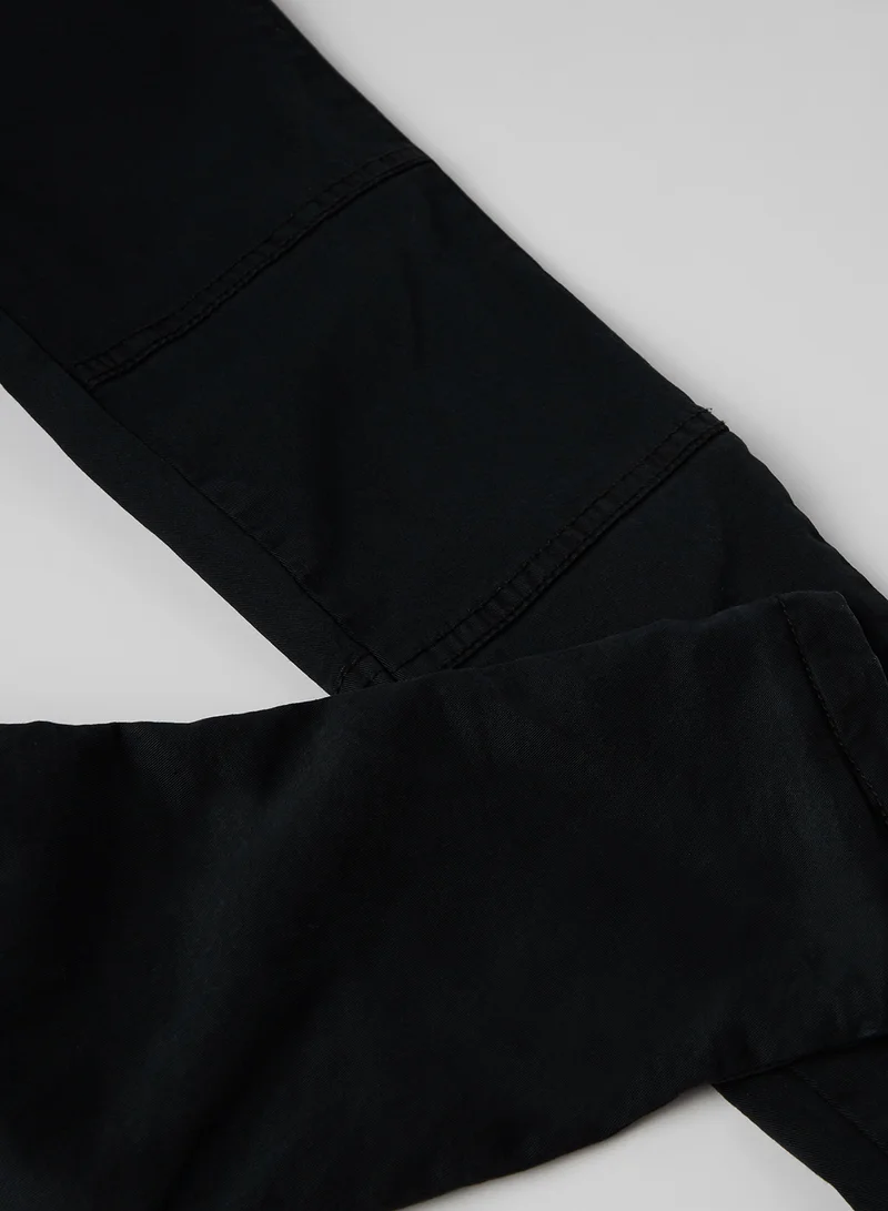 MINOTI Teen Solid Chinos Black